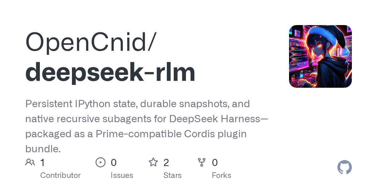 OpenCnid/deepseek-rlm Screenshot preview