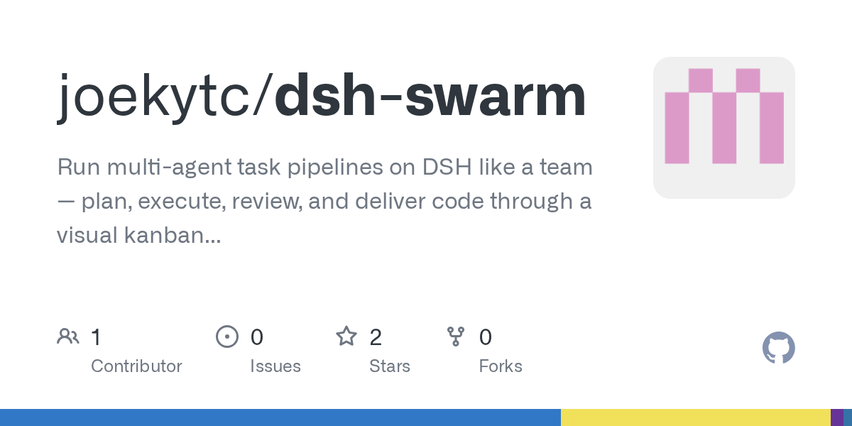 joekytc/dsh-swarm Screenshot preview