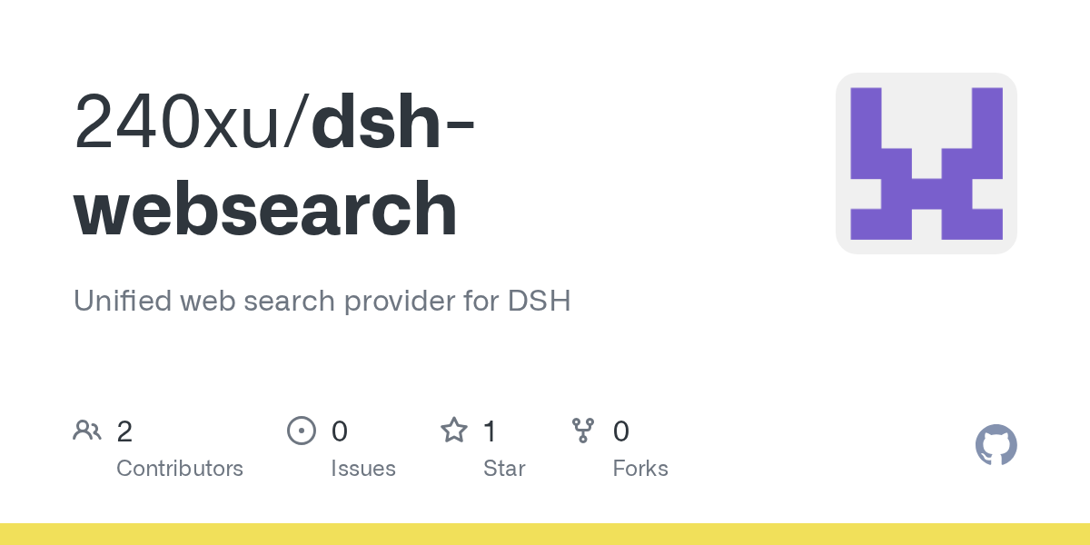 240xu/dsh-websearch Screenshot preview
