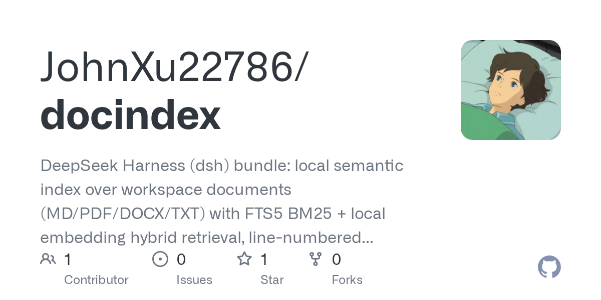 JohnXu22786/docindex Screenshot preview