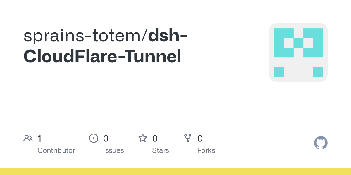 sprains-totem/dsh-CloudFlare-Tunnel Screenshot preview