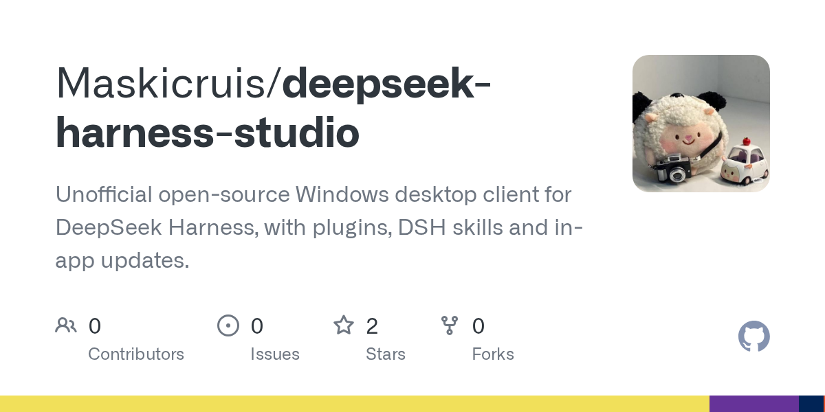 Maskicruis/deepseek-harness-studio Screenshot preview