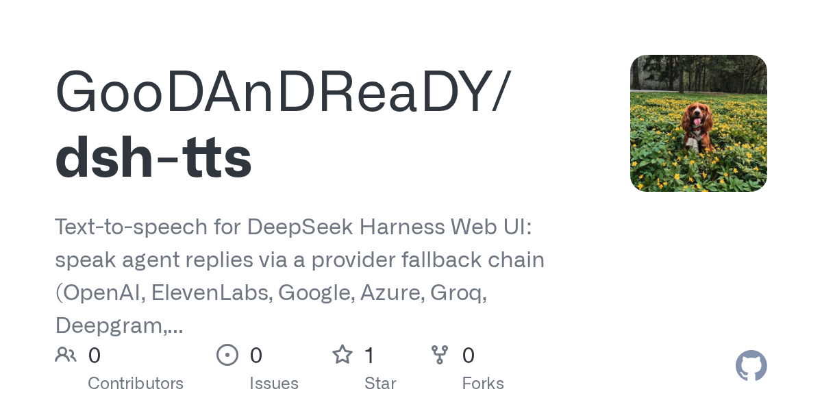 GooDAnDReaDY/dsh-tts Screenshot preview