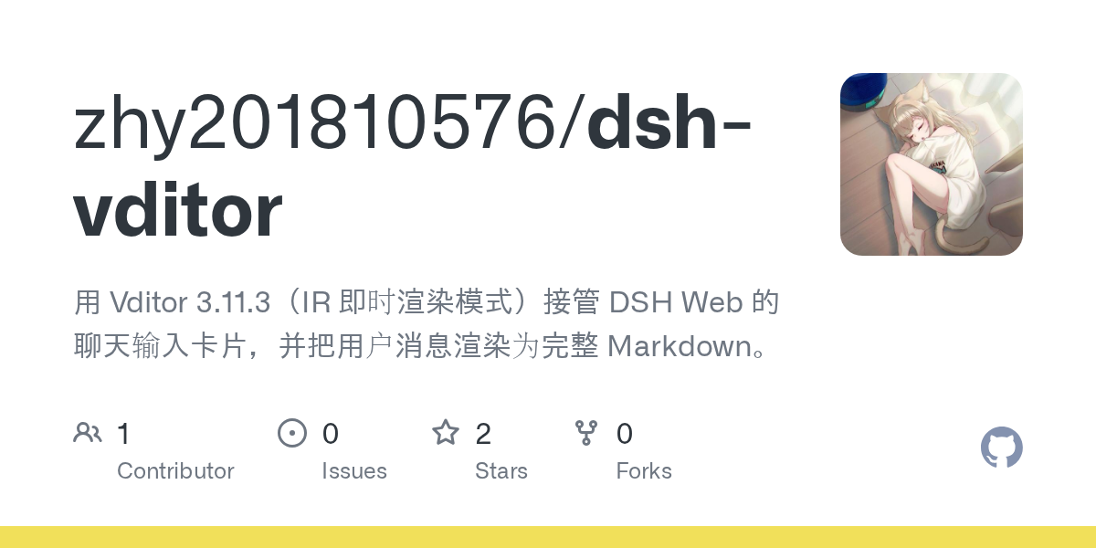 zhy201810576/dsh-vditor Screenshot preview
