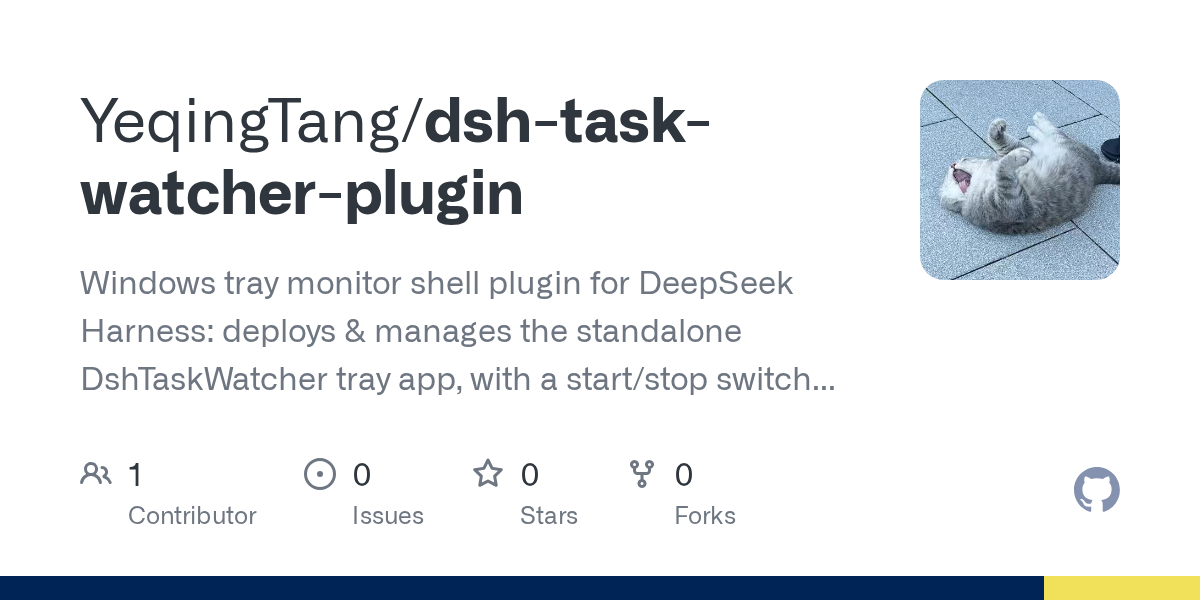 YeqingTang/dsh-task-watcher-plugin Screenshot preview