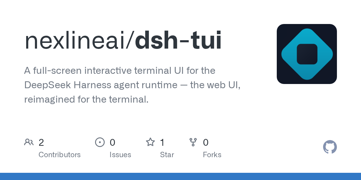 nexlineai/dsh-tui Screenshot preview