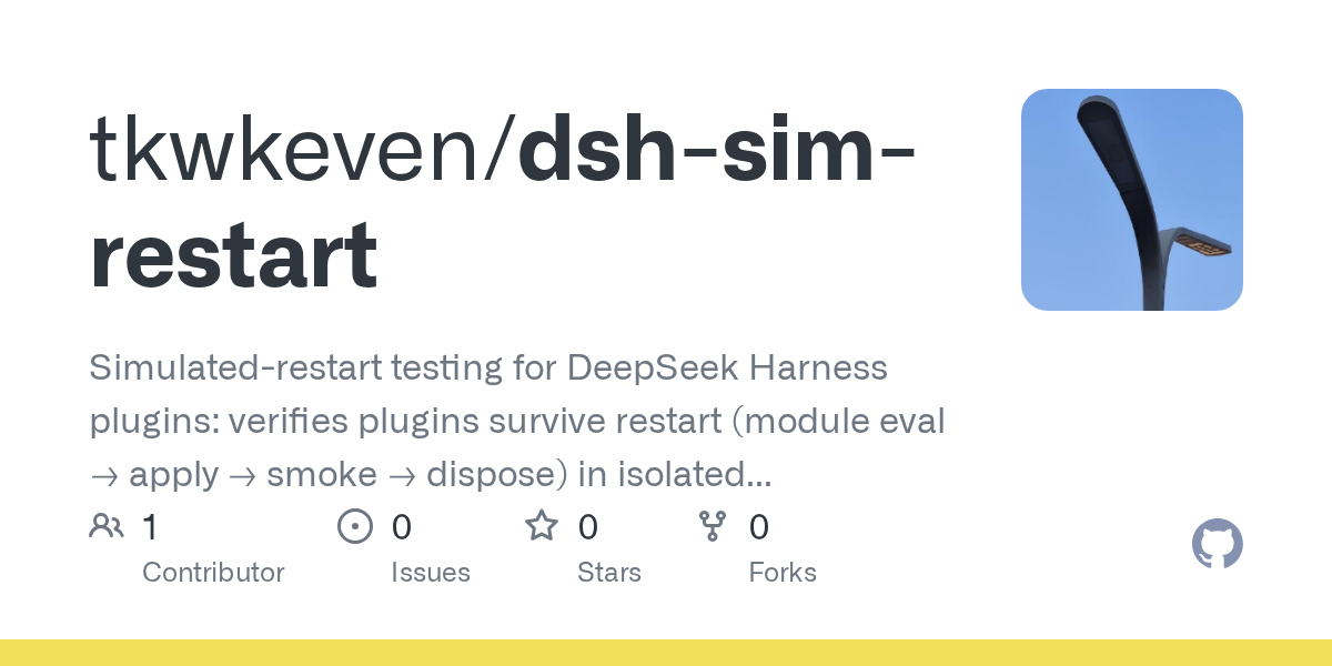 tkwkeven/dsh-sim-restart Screenshot preview
