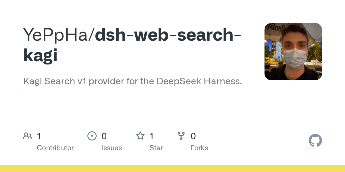 YePpHa/dsh-web-search-kagi Screenshot preview