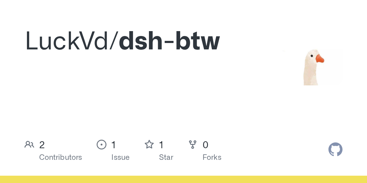 LuckVd/dsh-btw Screenshot preview