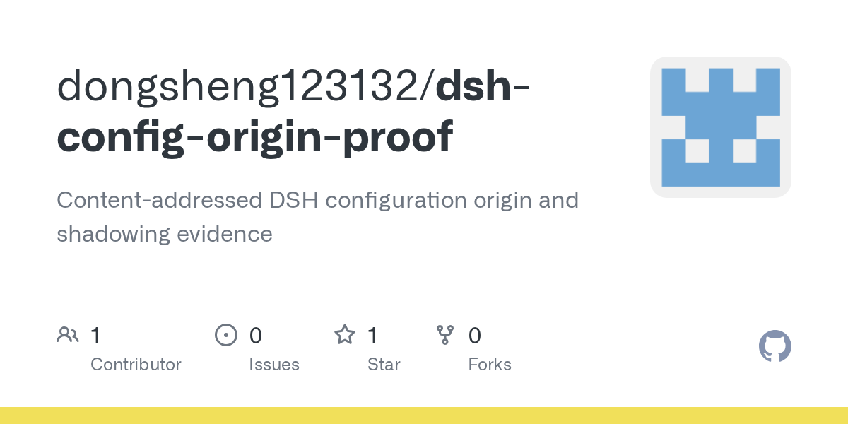 dongsheng123132/dsh-config-origin-proof Screenshot preview