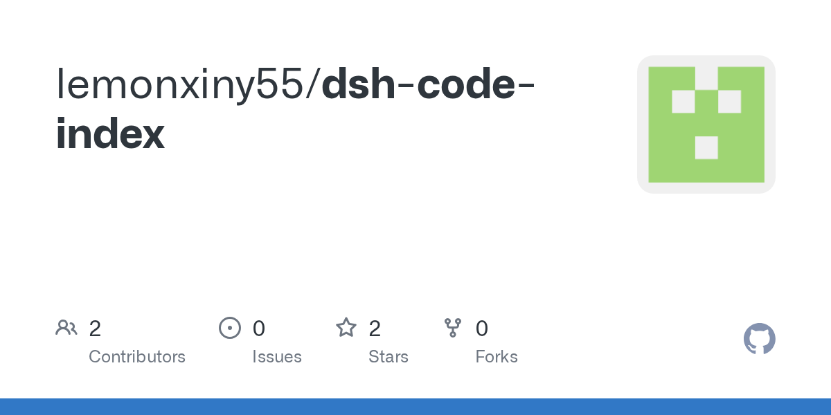 lemonxiny55/dsh-code-index Screenshot preview