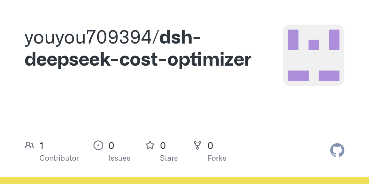 youyou709394/dsh-deepseek-cost-optimizer Screenshot preview