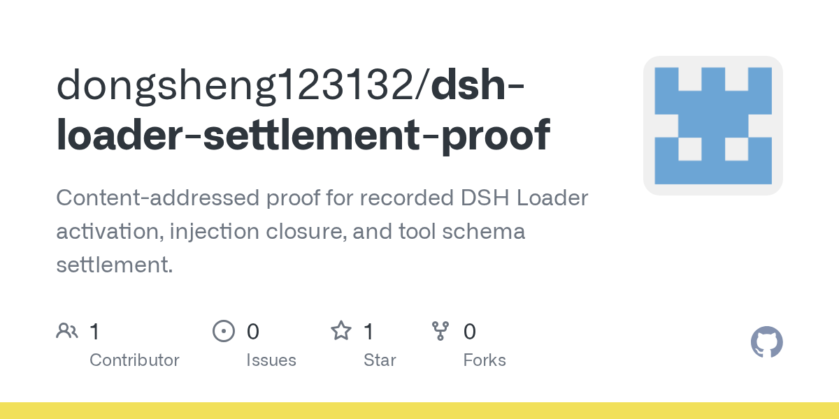dongsheng123132/dsh-loader-settlement-proof Screenshot preview