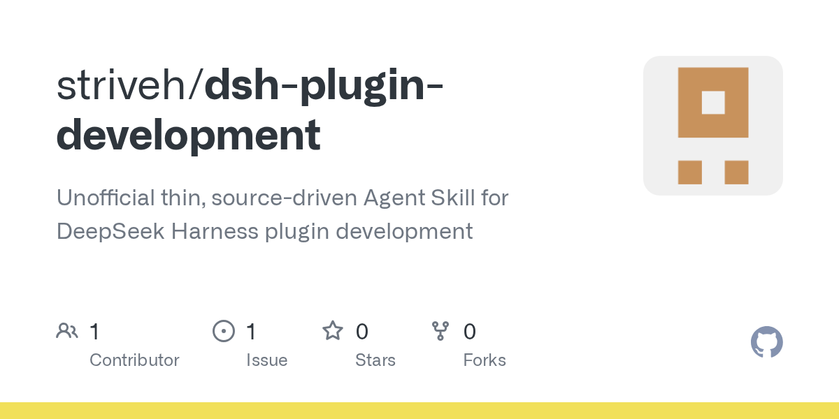 striveh/dsh-plugin-development Screenshot preview