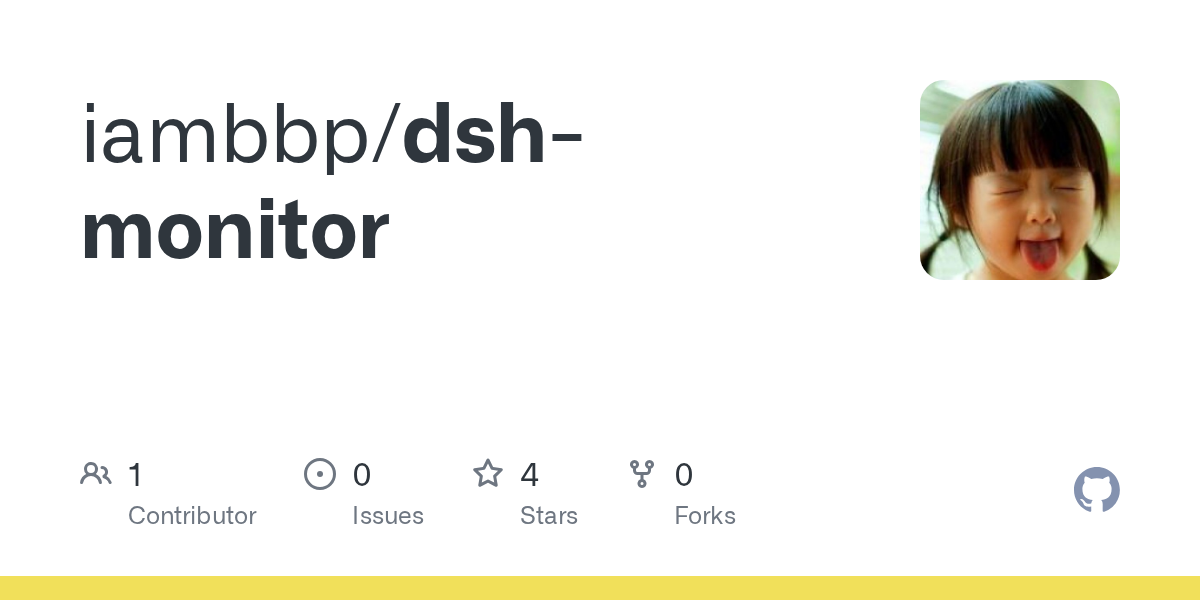 iambbp/dsh-monitor Screenshot preview