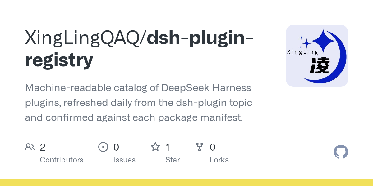 XingLingQAQ/dsh-plugin-registry Screenshot preview