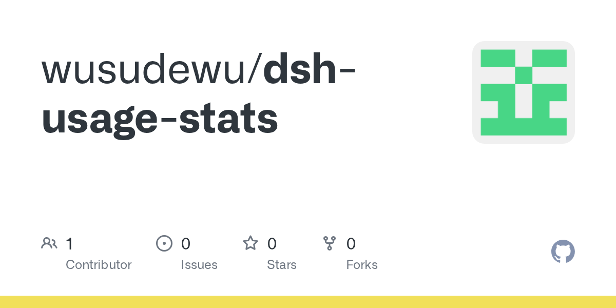 wusudewu/dsh-usage-stats Screenshot preview