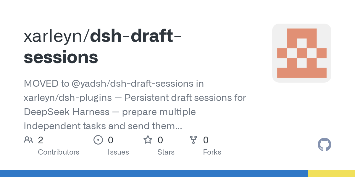 xarleyn/dsh-draft-sessions Screenshot preview