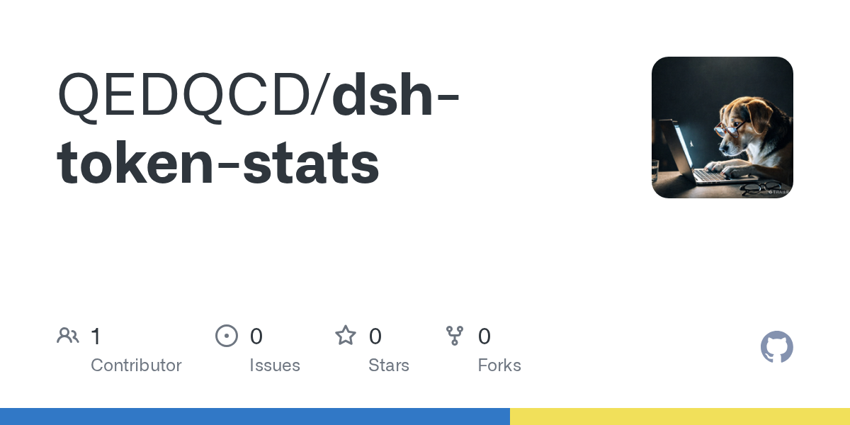 QEDQCD/dsh-token-stats Screenshot preview