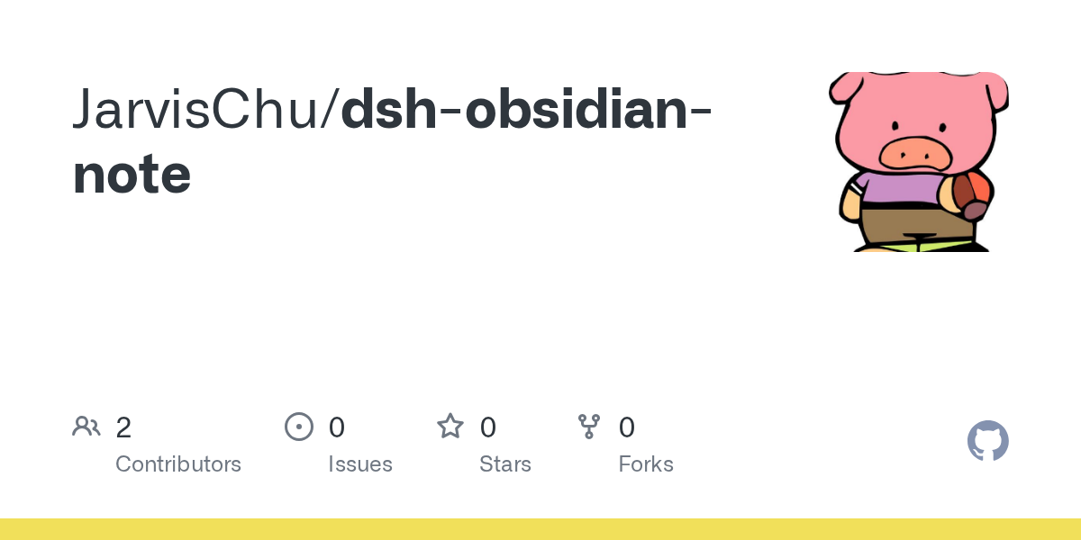 JarvisChu/dsh-obsidian-note Screenshot preview