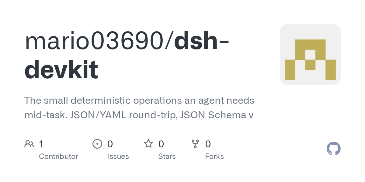 mario03690/dsh-devkit Screenshot preview