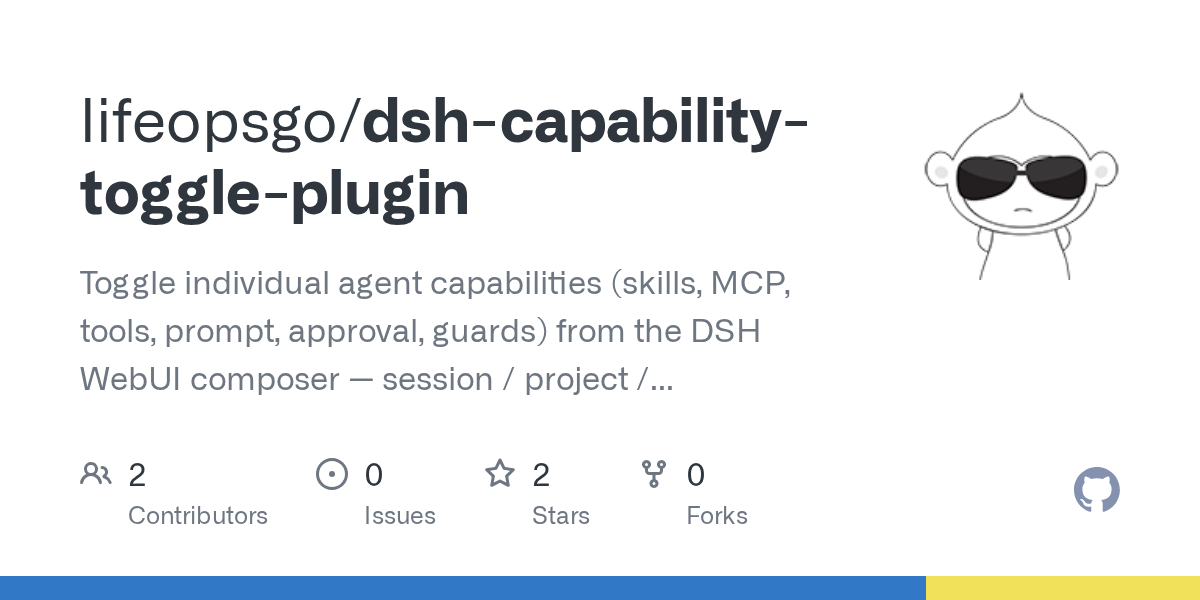 lifeopsgo/dsh-capability-toggle-plugin Screenshot preview