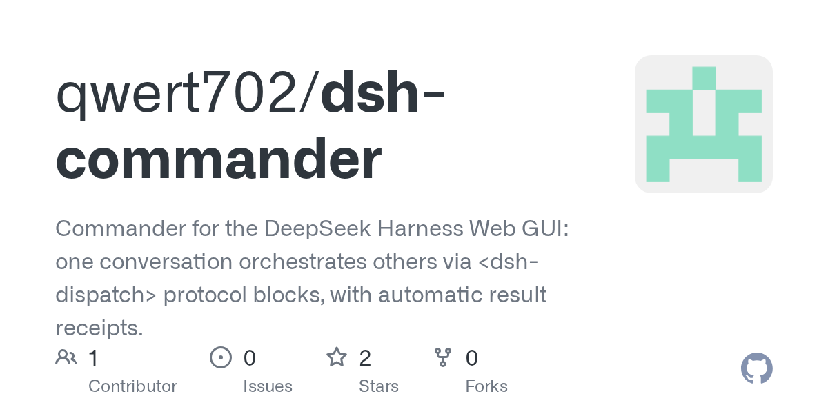 qwert702/dsh-commander Screenshot preview