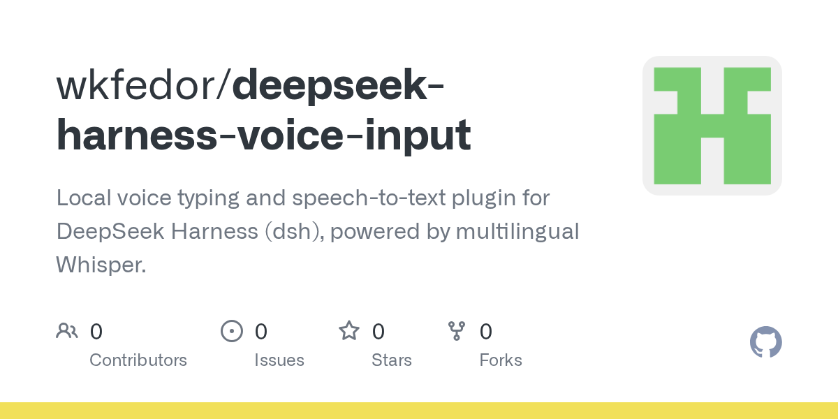 wkfedor/deepseek-harness-voice-input Screenshot preview