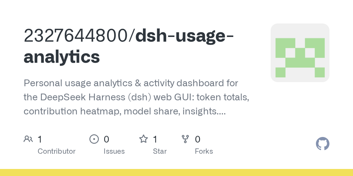 2327644800/dsh-usage-analytics Screenshot preview