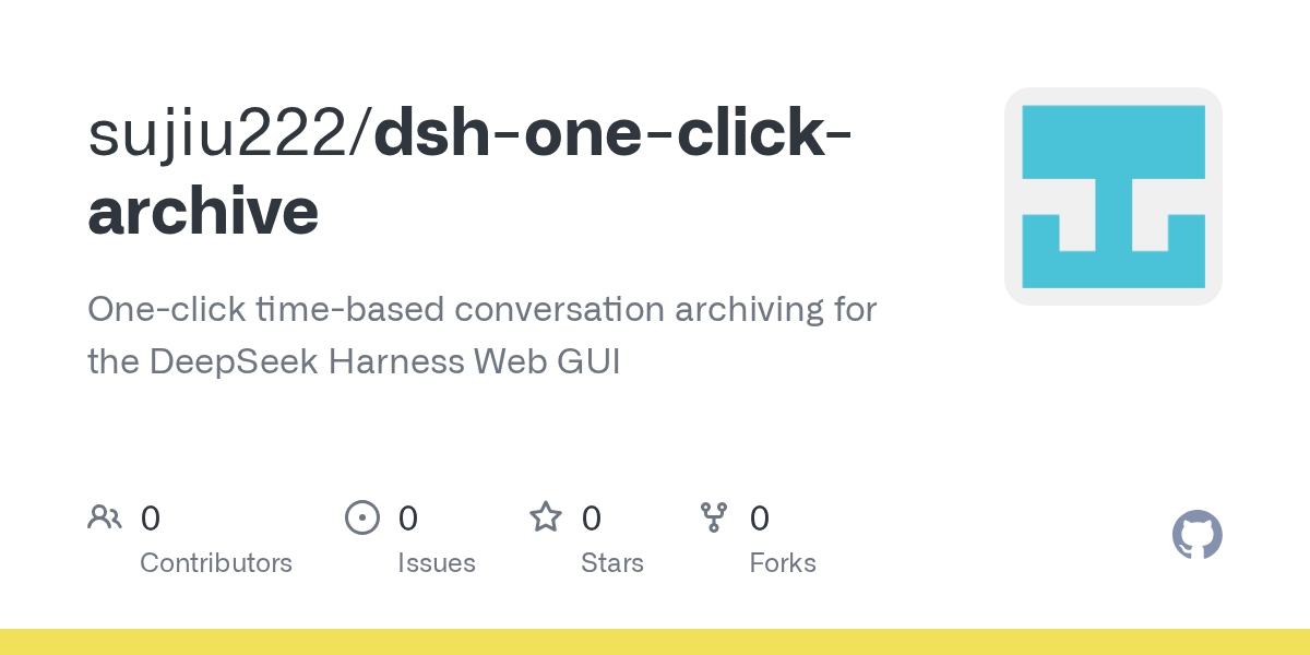 sujiu222/dsh-one-click-archive Screenshot preview