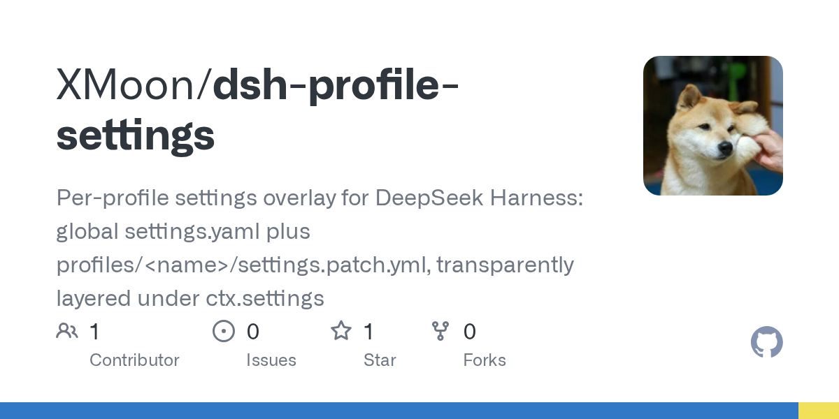 XMoon/dsh-profile-settings Screenshot preview