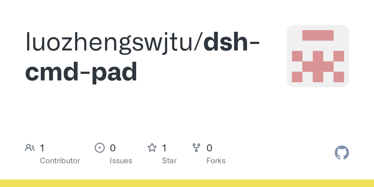 luozhengswjtu/dsh-cmd-pad Screenshot preview