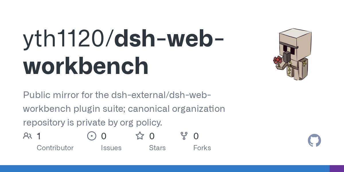 yth1120/dsh-web-workbench Screenshot preview