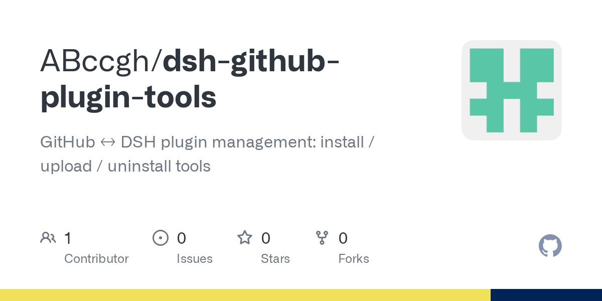ABccgh/dsh-github-plugin-tools Screenshot preview