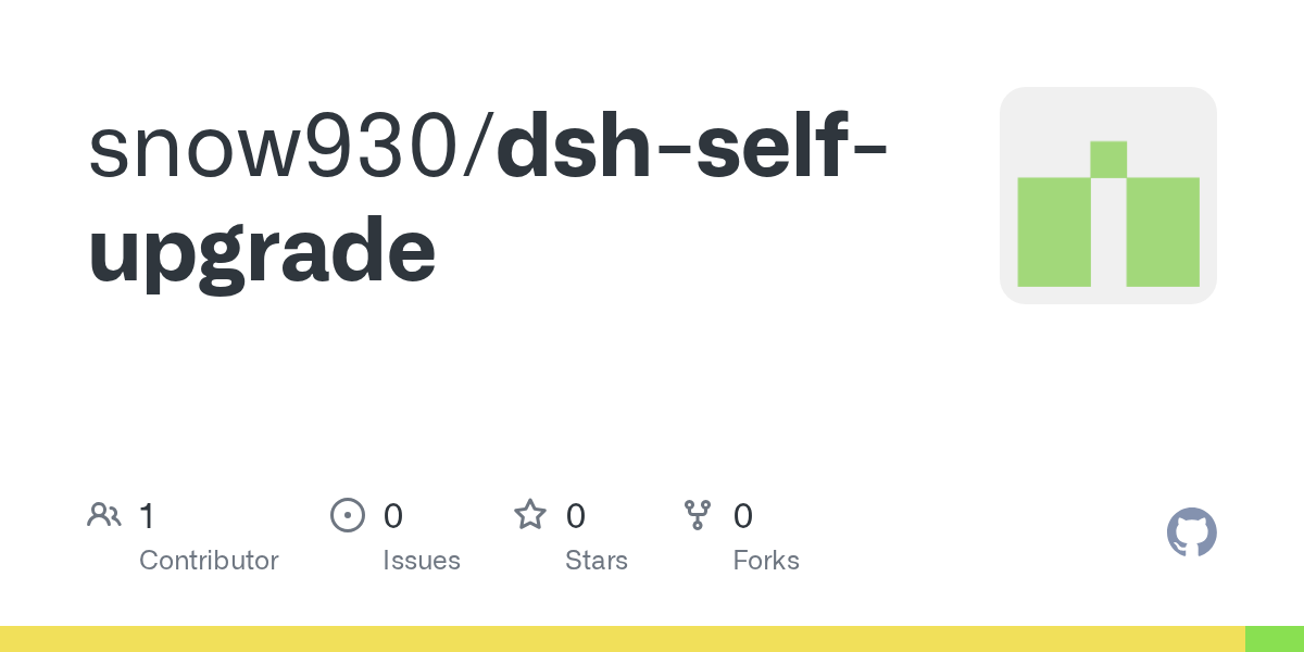 snow930/dsh-self-upgrade Screenshot preview