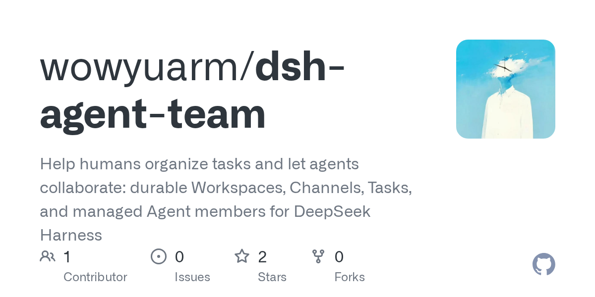 wowyuarm/dsh-agent-team Screenshot preview