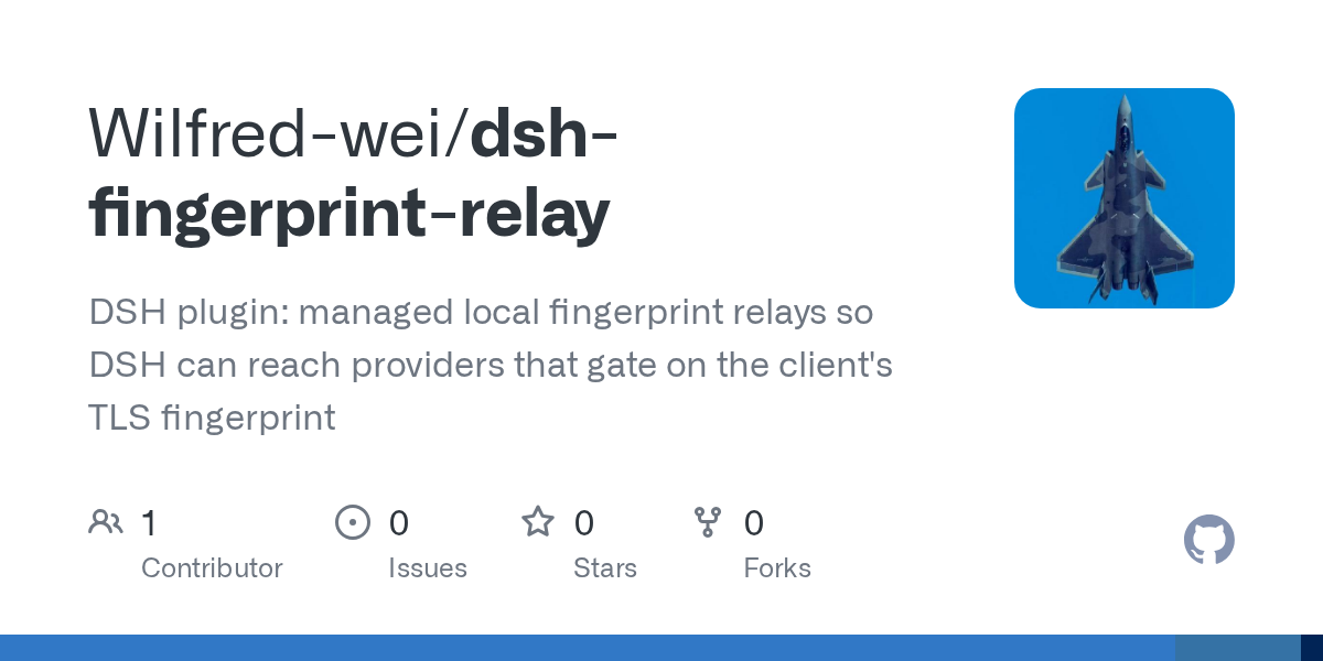 Wilfred-wei/dsh-fingerprint-relay Screenshot preview
