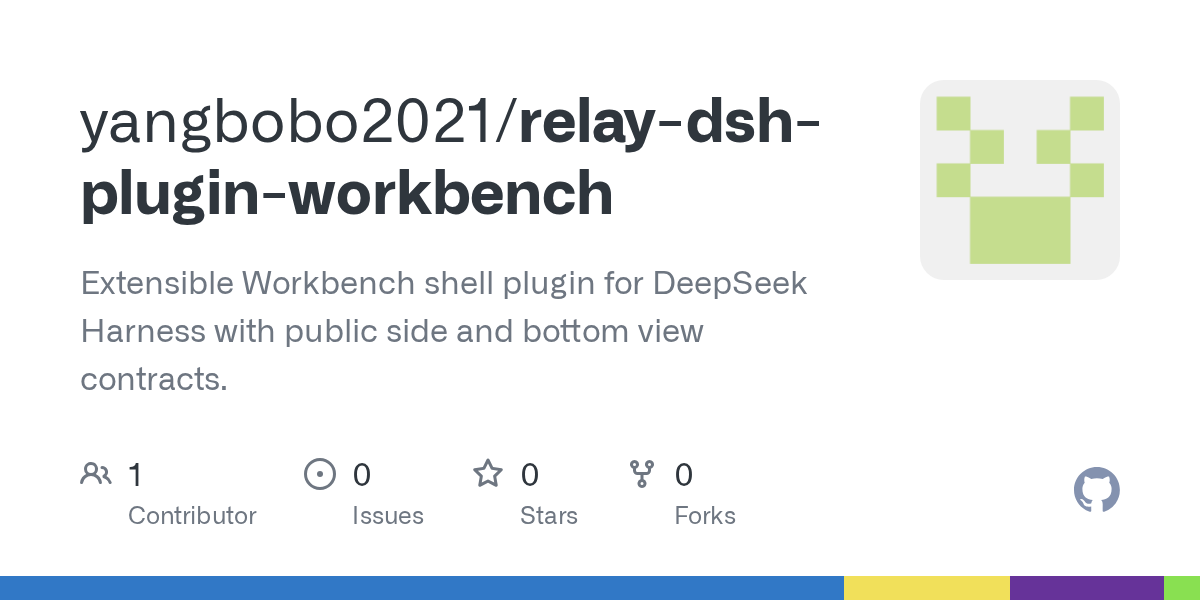 yangbobo2021/relay-dsh-plugin-workbench Screenshot preview