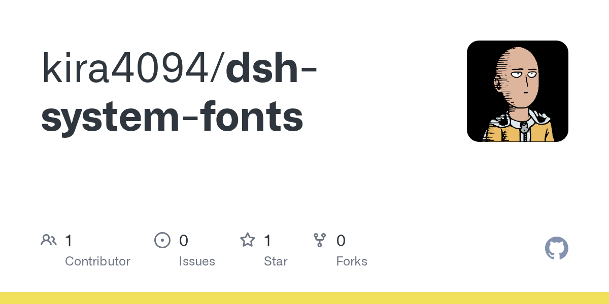 kira4094/dsh-system-fonts Screenshot preview
