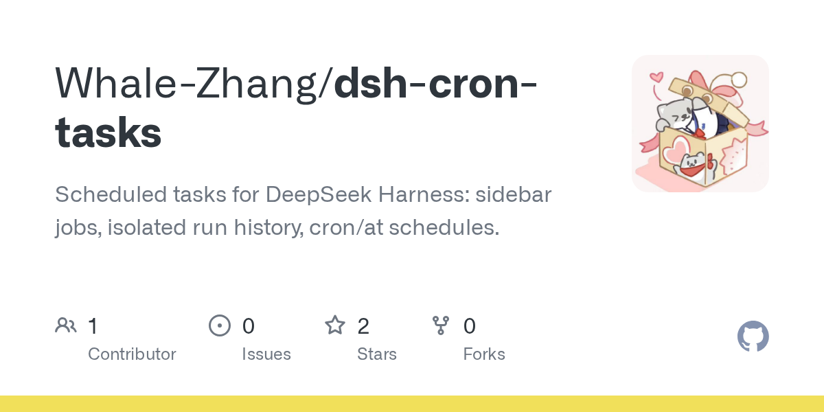 Whale-Zhang/dsh-cron-tasks Screenshot preview