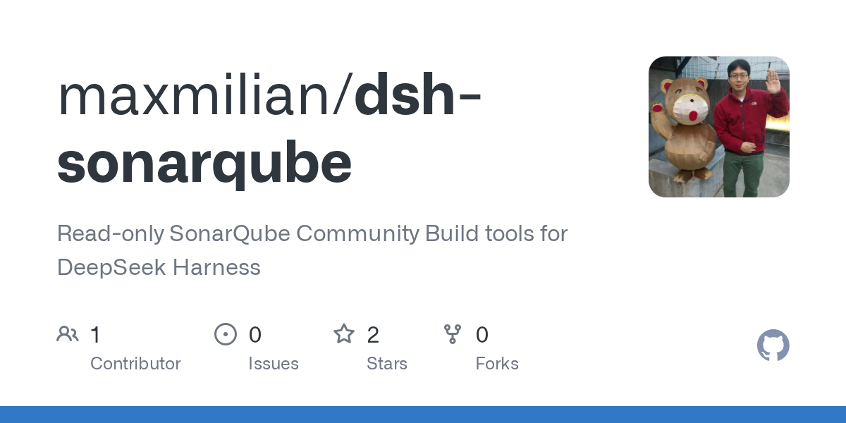 maxmilian/dsh-sonarqube Screenshot preview