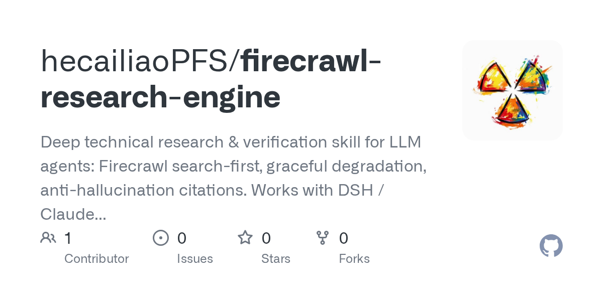 hecailiaoPFS/firecrawl-research-engine Screenshot preview