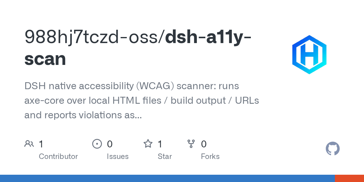 988hj7tczd-oss/dsh-a11y-scan Screenshot preview