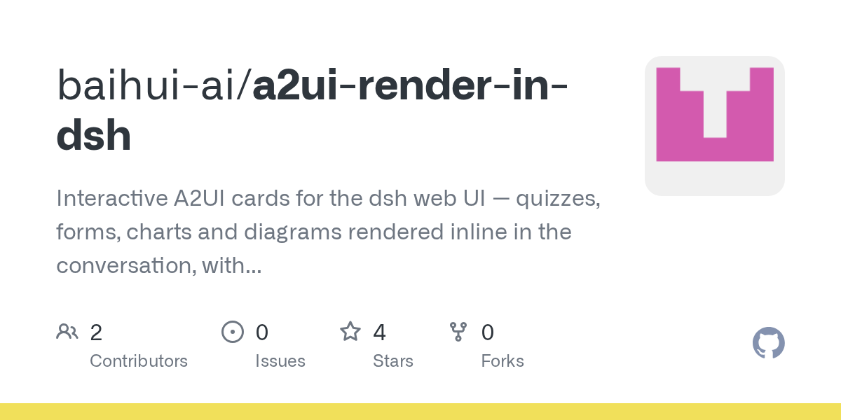 baihui-ai/a2ui-render-in-dsh Screenshot preview