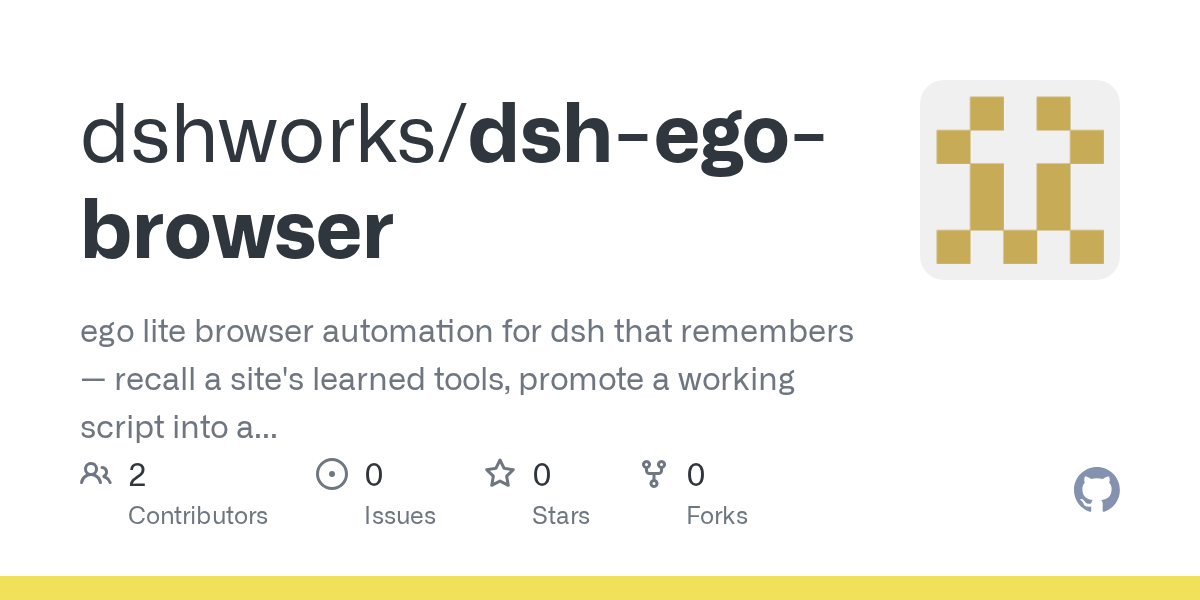 dshworks/dsh-ego-browser Screenshot preview