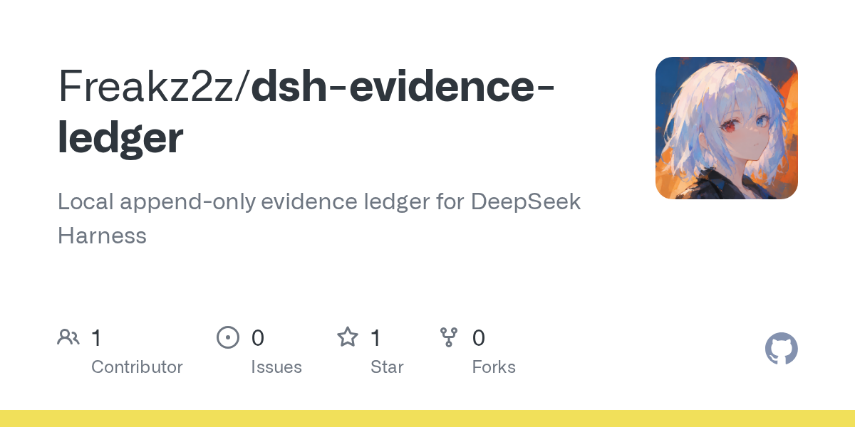 Freakz2z/dsh-evidence-ledger Screenshot preview