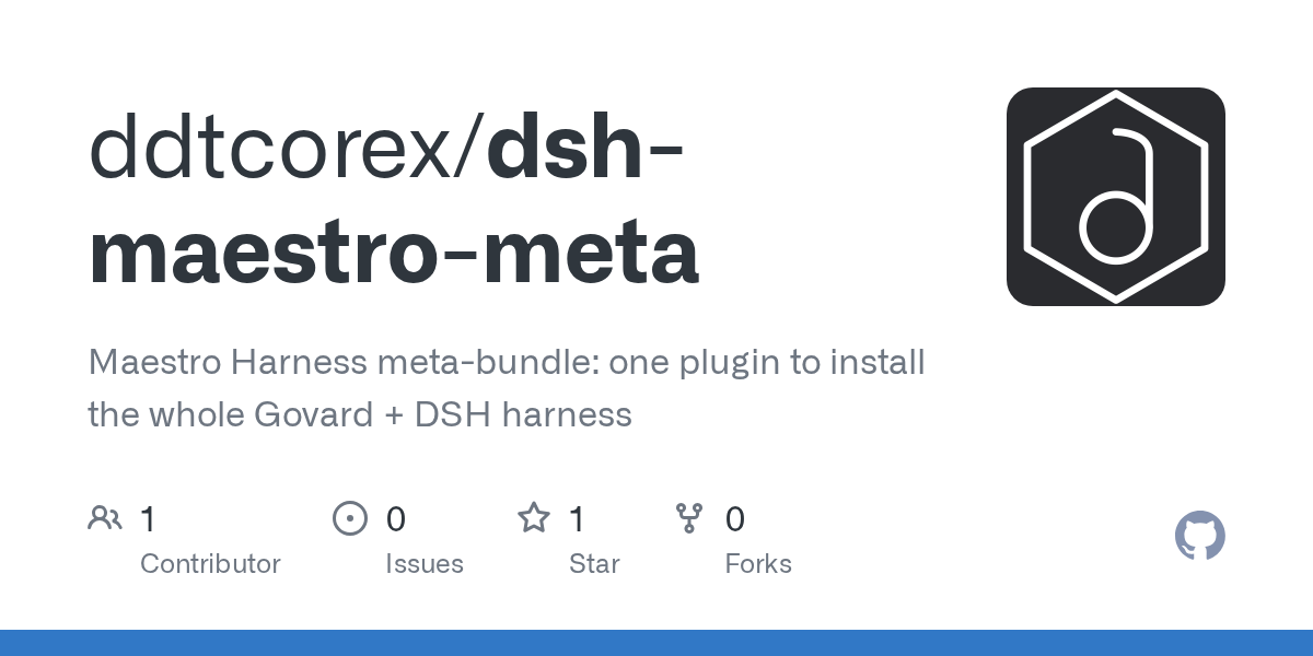 ddtcorex/dsh-maestro-meta Screenshot preview