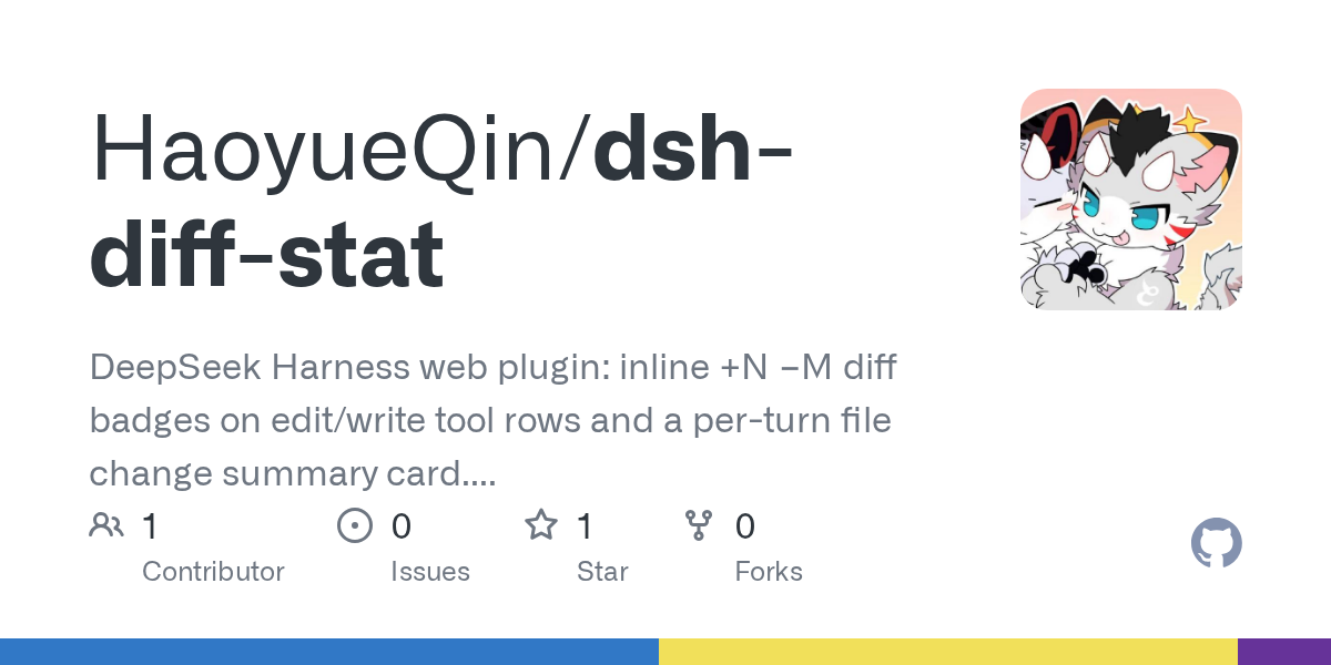 HaoyueQin/dsh-diff-stat Screenshot preview