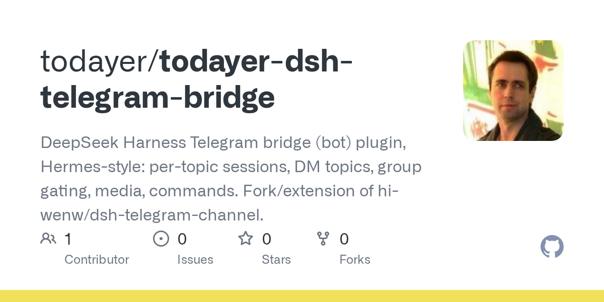 todayer/todayer-dsh-telegram-bridge Screenshot preview