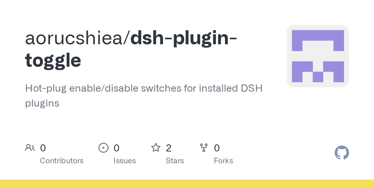 aorucshiea/dsh-plugin-toggle Screenshot preview